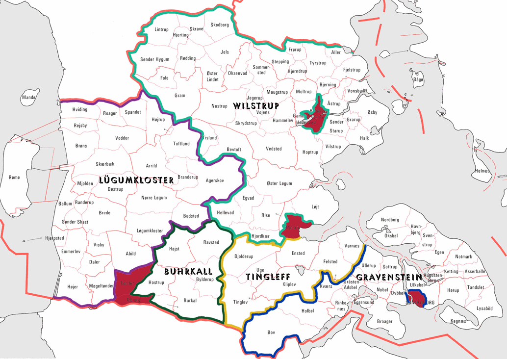 Pfarrbezirke der NG